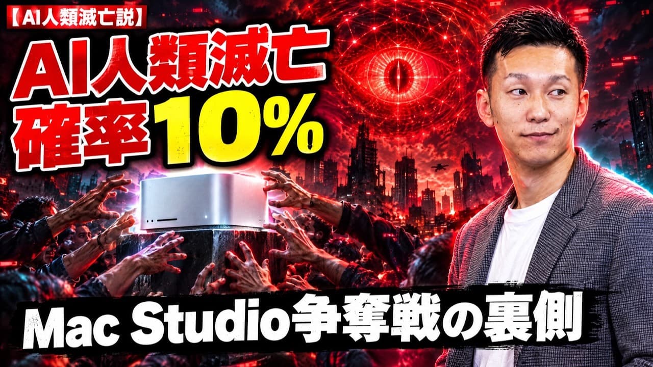 【AI人類滅亡説】確率10%とMac Studio争奪戦の裏側