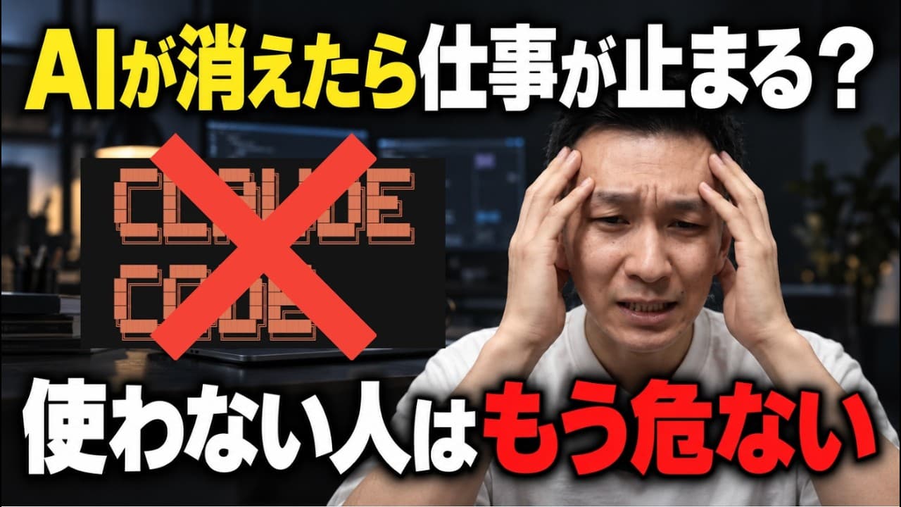 【共感できる？】AI依存社は危険？AIがない未来を考えたら寝れなくなりました。