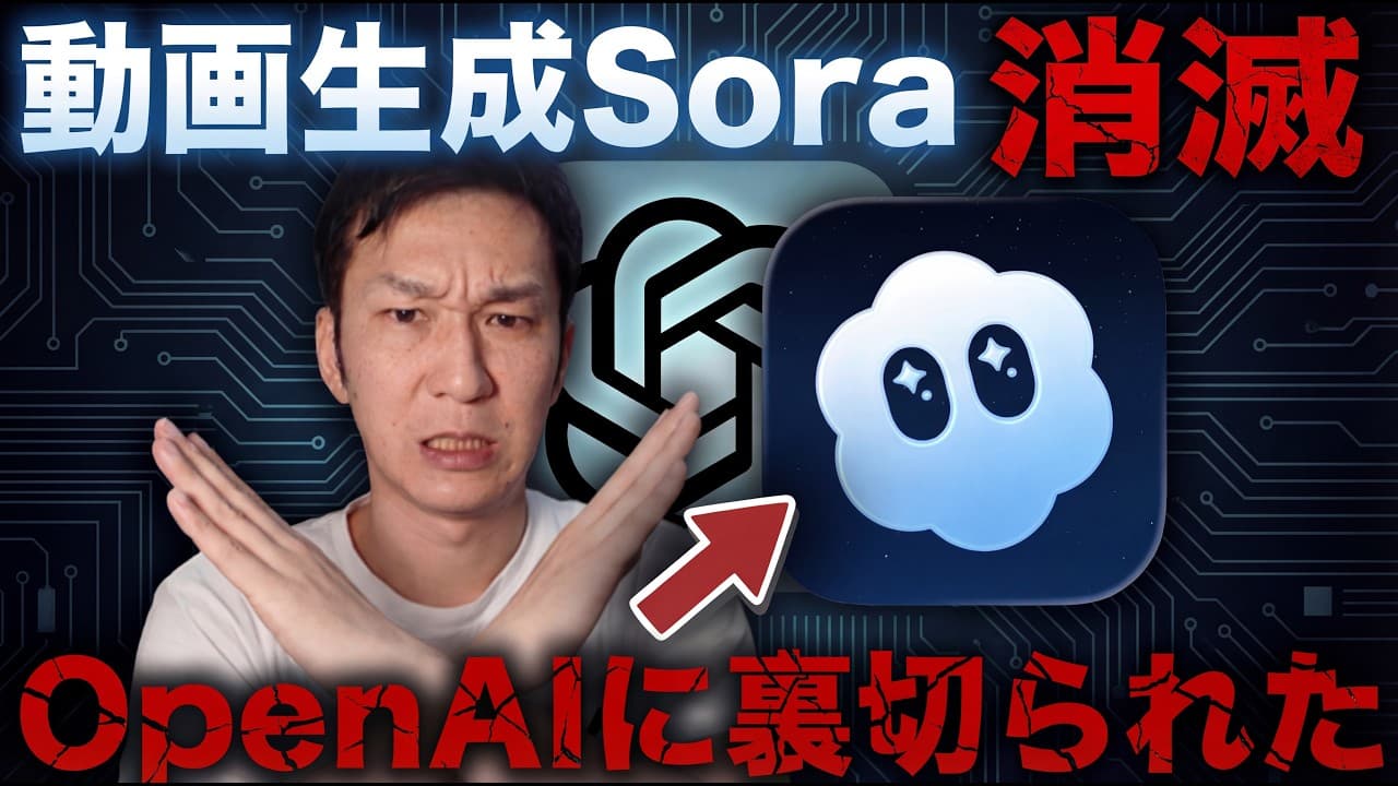 【ChatGPTが危険】Soraが終了、動画生成AIは終わりなのか？